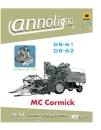 MC- Cormick Mähdrescher D8-61/62 & PZ/GETRAG Getriebe & IH Motor Bild- Ersatzteilliste & VW Motor 122/2 Bedienungsanleitung  - annoligno 97